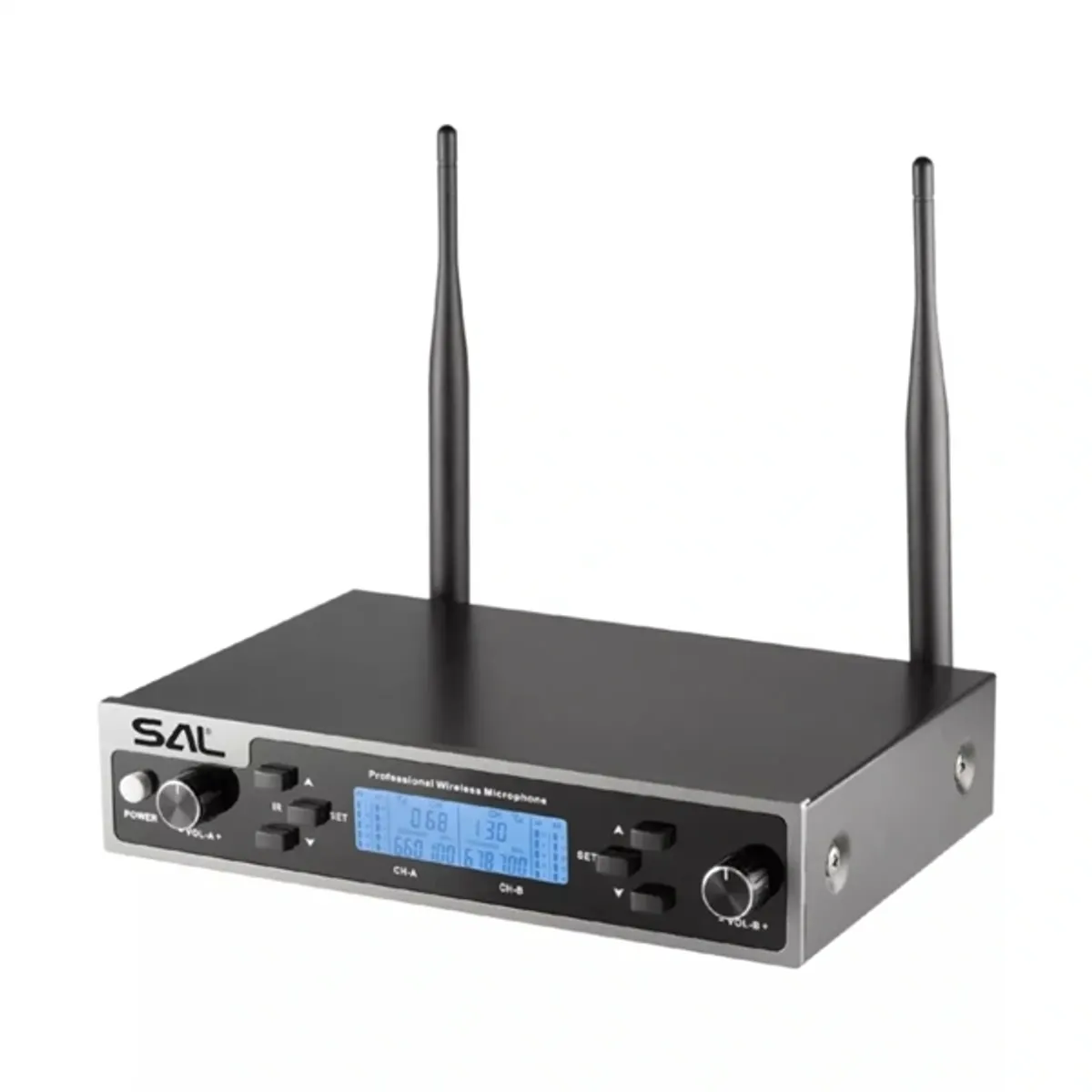 Sal MVN610 vezeték nélküli mikrofon szett fém 2x100 UHF csatornás #2