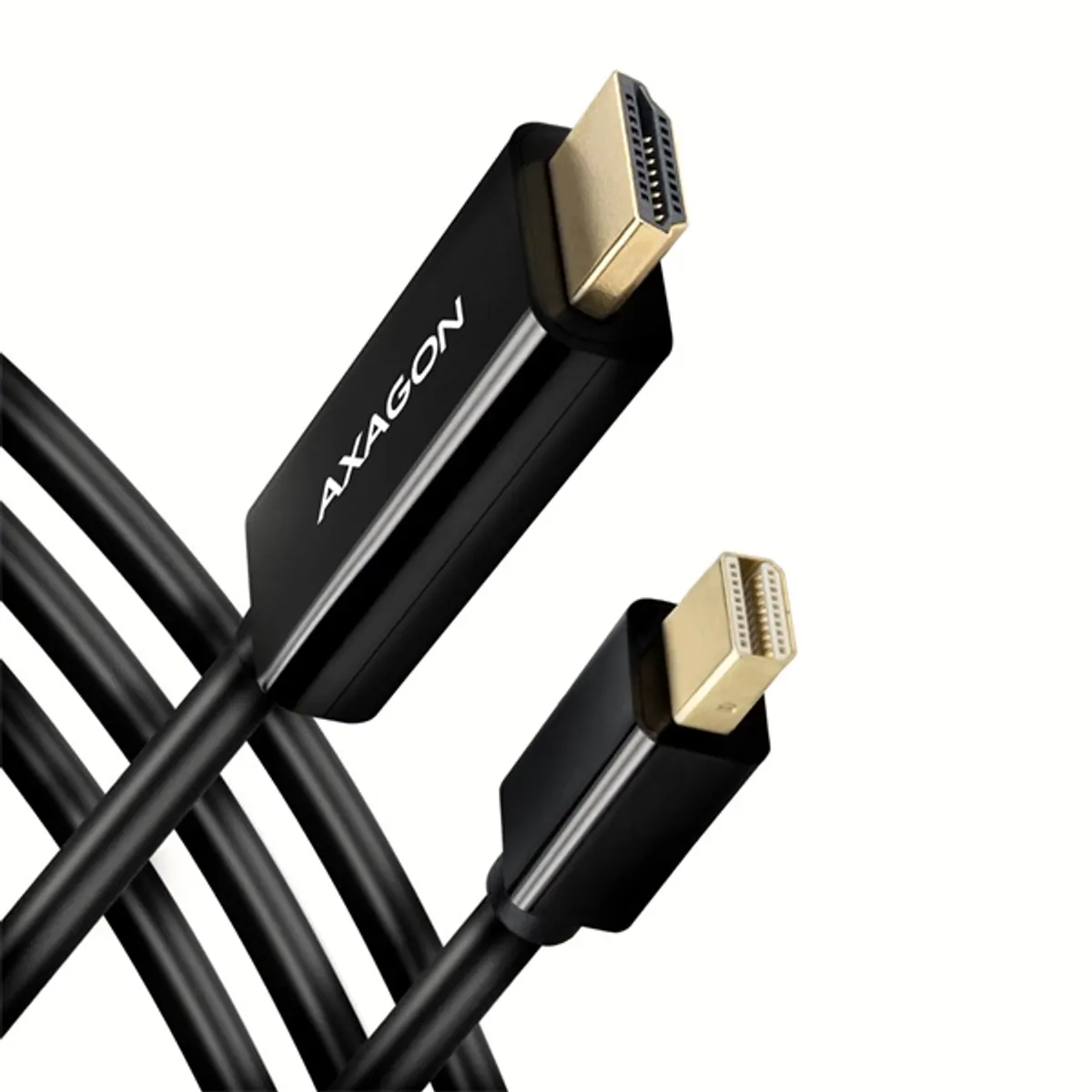 Axagon RVDM-HI14C2 Mini DisplayPort HDMI kábel 1,8 m fekete #1