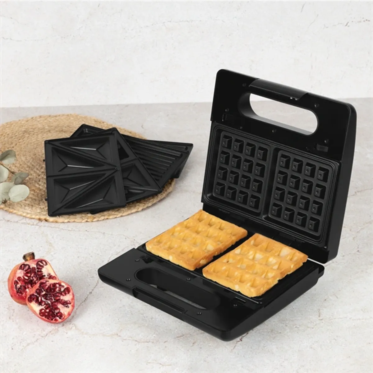 Berlinger Haus BH-9586 3in1 szendvicssütő grill és gofri fekete 780 W #2