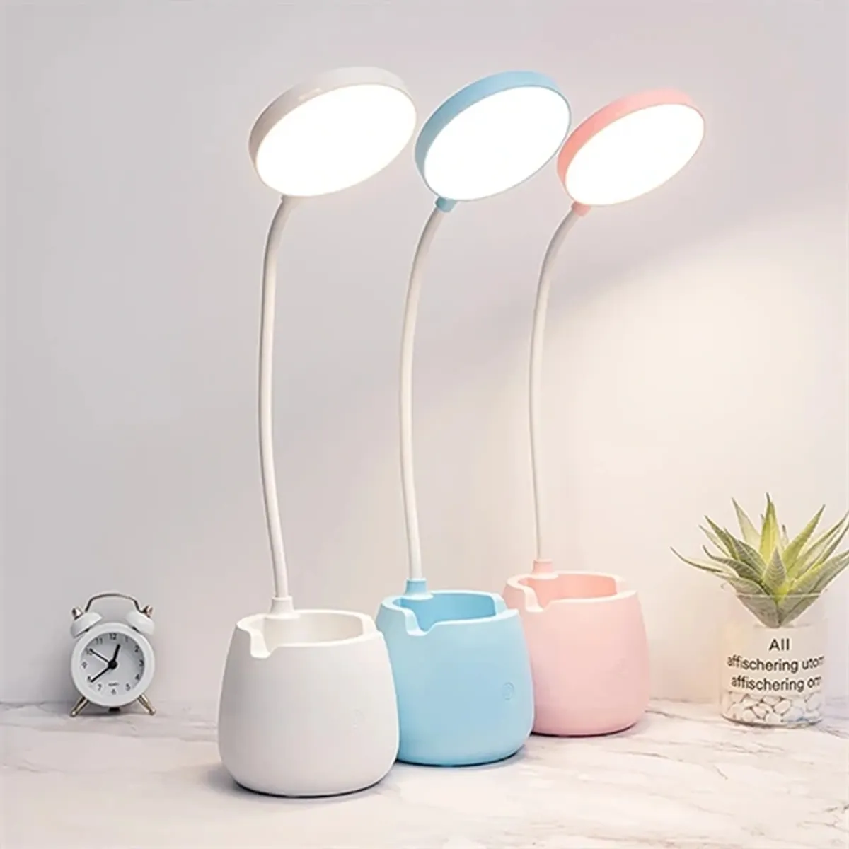 TOO TOO WCL-F-P viráglámpa rózsaszín LED integrált USB 1200mAh 5V 1A #1