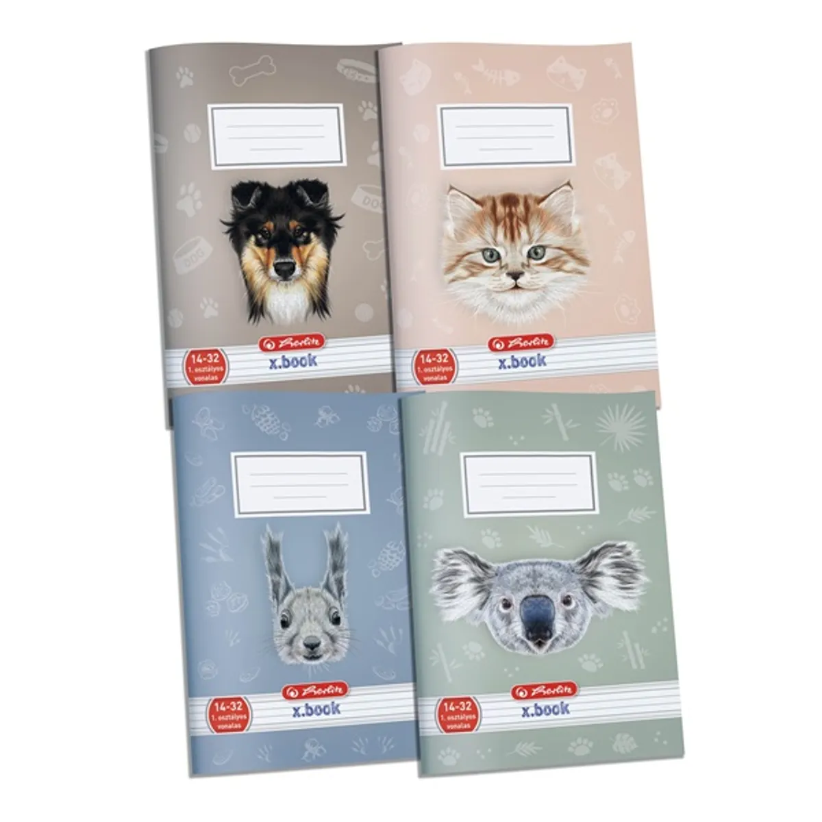 Herlitz 09087727 Pets füzet A5 32 lap vonalas 1.osztályos #1
