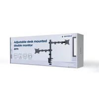 GEMBIRD MA-D2-03 monitortartó kar két monitor 17"-32" 9kg 75x75;100x100 forgatható 180° billenthető 90° kábelrendező fekete #4