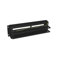 LANBERG AK-VDP103-B kismegszakító tartó panel 19" 3U fekete acél TS-35 DIN sín fedeles #4