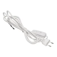 Anco 321333 H03VV-H2-F vezeték 2X0,75mm2 2m fehér 2,5A 250V euródugóval