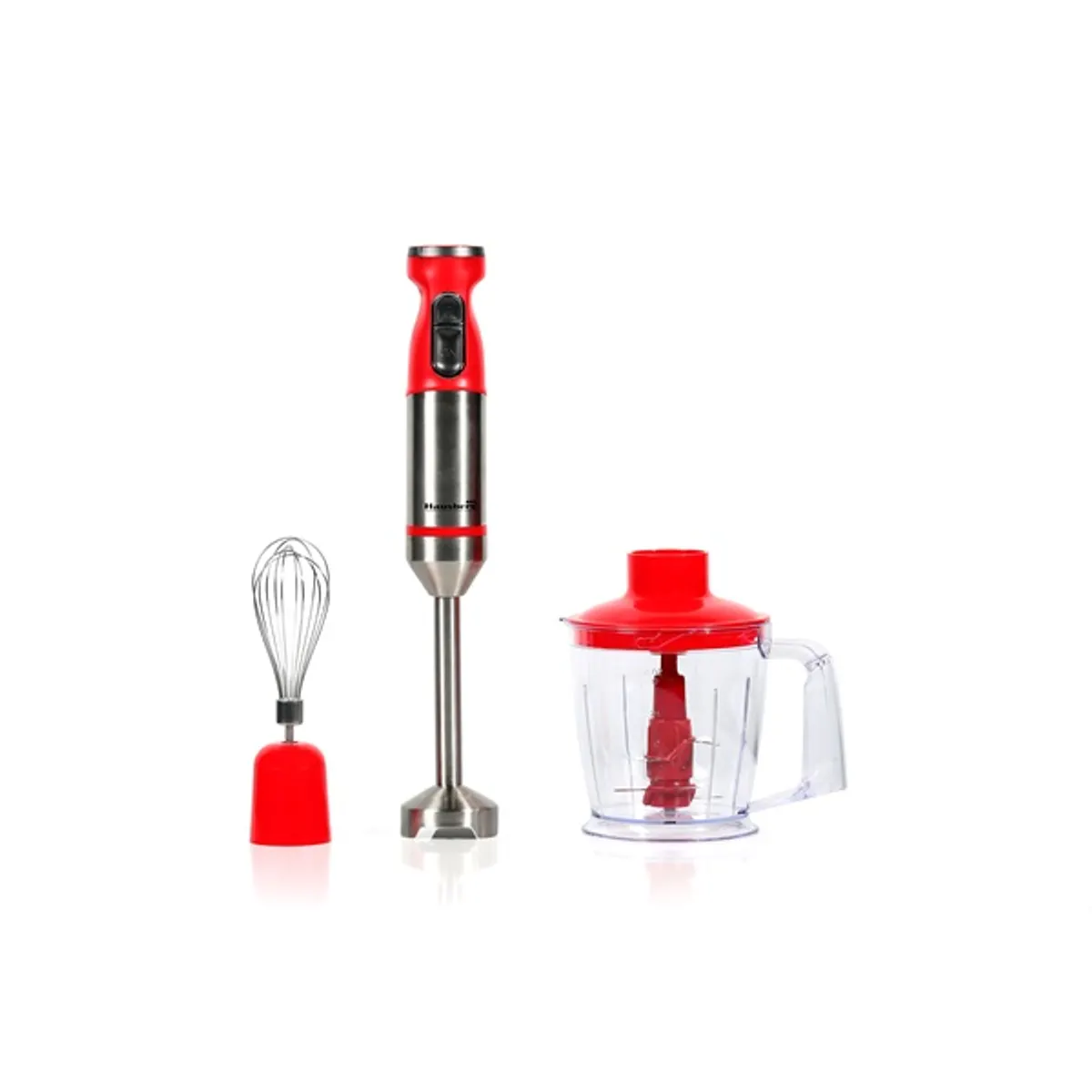 Hausberg HB-7700RS botmixer 1000 W 2 fokozat aprítás keverés dagasztás keverőtál üveg turmix kehely 1,00 l vörös #2