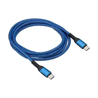 AKYGA AK-USB-38 USB-C adat- és töltőkábel 180 cm kék 2x USB-C 100 W