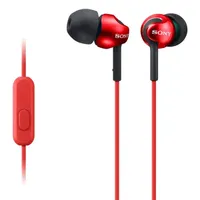 Sony MDREX110APR.CE7 MDR-EX110APR piros-fekete 1,2 m 3,5 mm mikrofonos