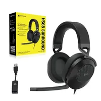 CORSAIR CA-9011270-EU HS65 Surround 50mm 32 ohm 20-20000 Hz 114 dB USB 3.5mm 1.8m balos mikrofon Dolby Audio 7.1 #5