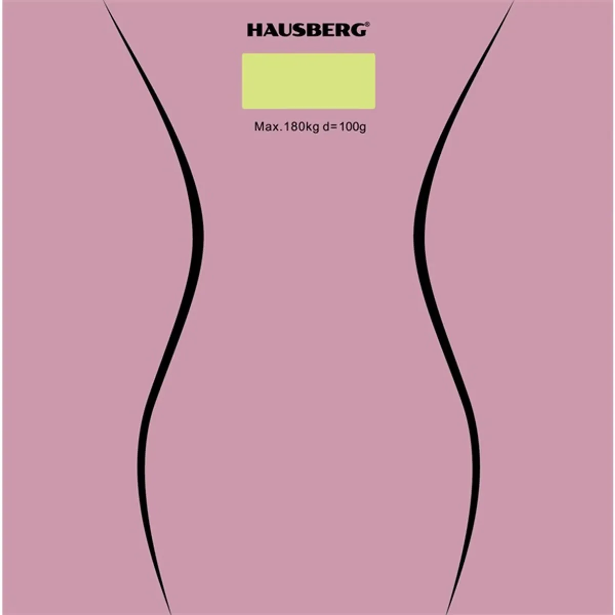 HAUSBERG HB-6003RZ Személymérleg rózsaszín mintás LCD 180,0 kg 0,1 kg #1