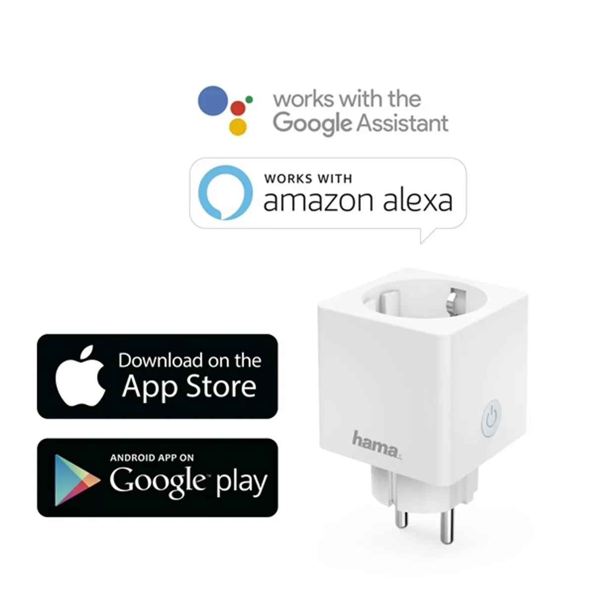 Hama 00176575 Okos WiFi konnektor fogyasztásmérővel 3680 W 2,4 GHz IP20 Alexa Hama smart app #3