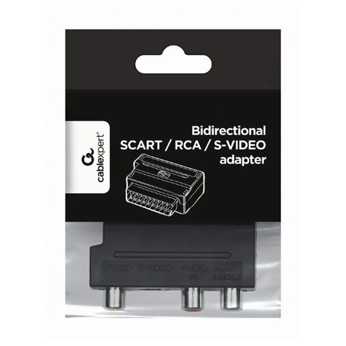 GEMBIRD CCV-4415 SCART 3x RCA és S-Video adapter fekete #3