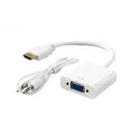 SBOX AD.HDMI-VGA+A/R HDMI-VGA adapter audióval 1920x1200@60Hz 1920x1080@60Hz 10-bit DAC HDCP 1.0/1.1/1.2