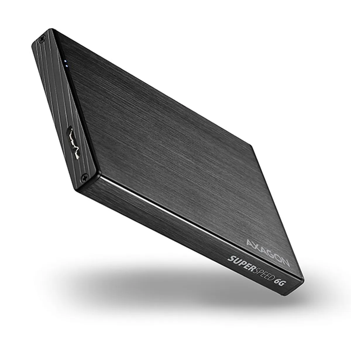 AXAGON EE25-XA6 ALINE külső tok 2.5" merevlemez és SSD USB 3.0 alumínium fekete #1