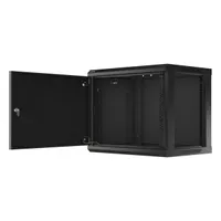 Lanberg WF01-6409-00B 9U 19" fali rack szekrény 600x450mm fekete #5