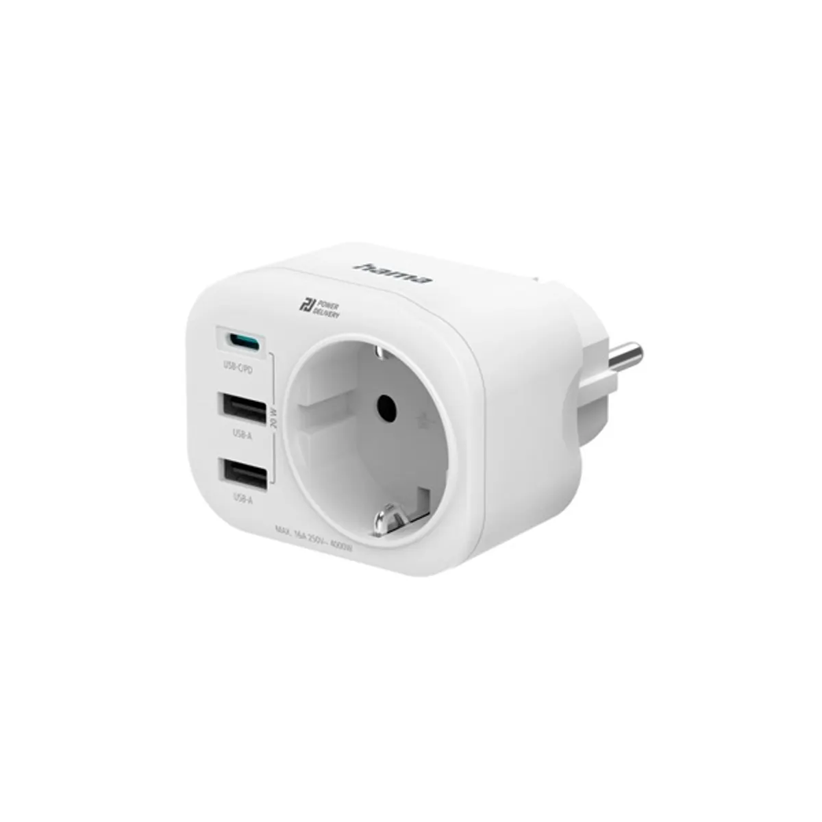 Hama 00223342 Konnektor töltőadapterrel 1x USB-C 2x USB-A Schuko PD 20W #1