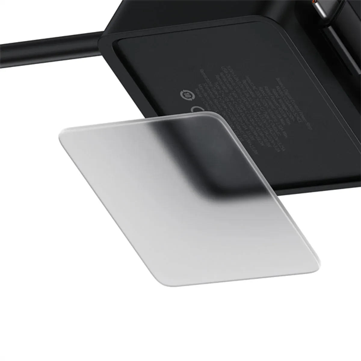 Baseus PSLR000301 PowerCombo töltőállomás 65W univerzális 2 USB-C 1 USB-A kihúzható kábel 1,5 m fekete #6