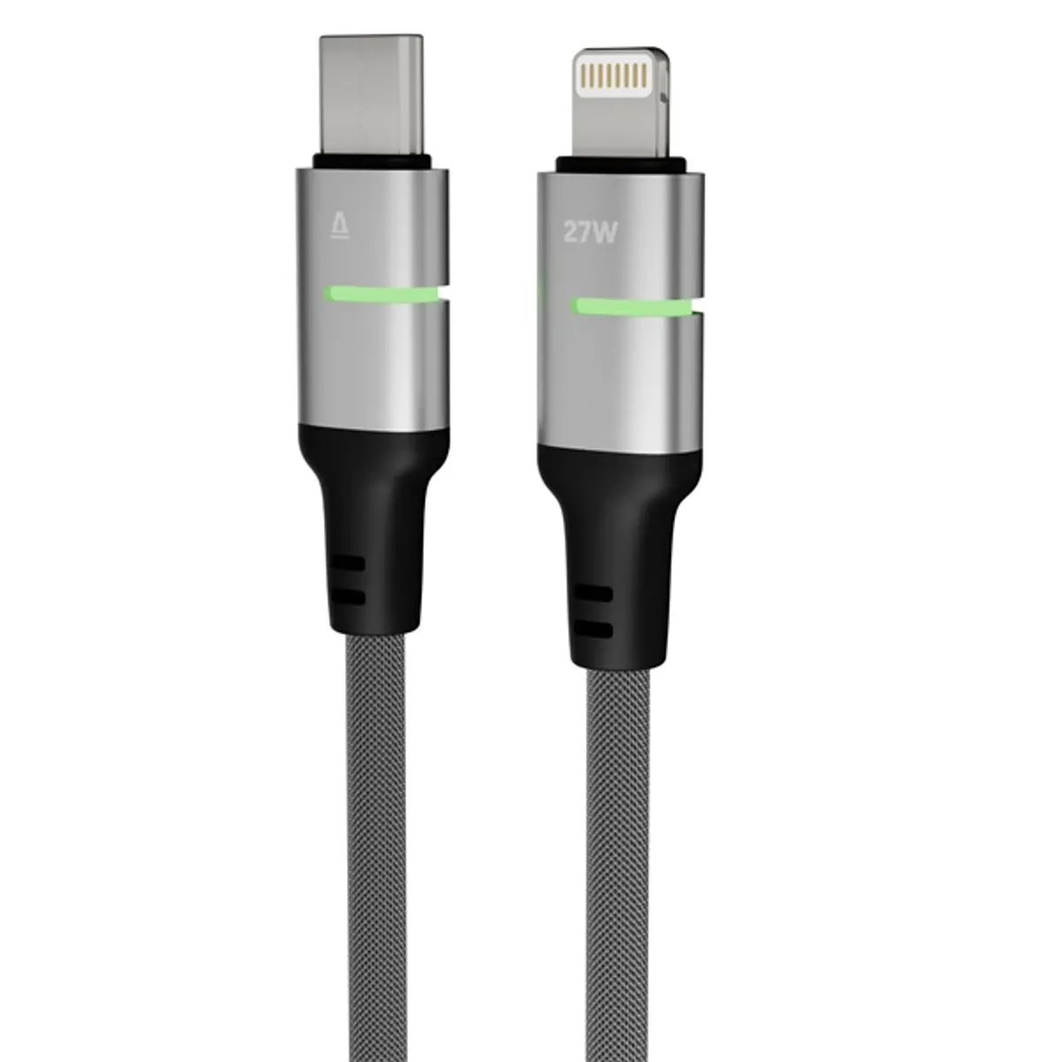 AVAX_CB635 STEELY LED 100 cm 27W USB-C - Lightning fekete #2