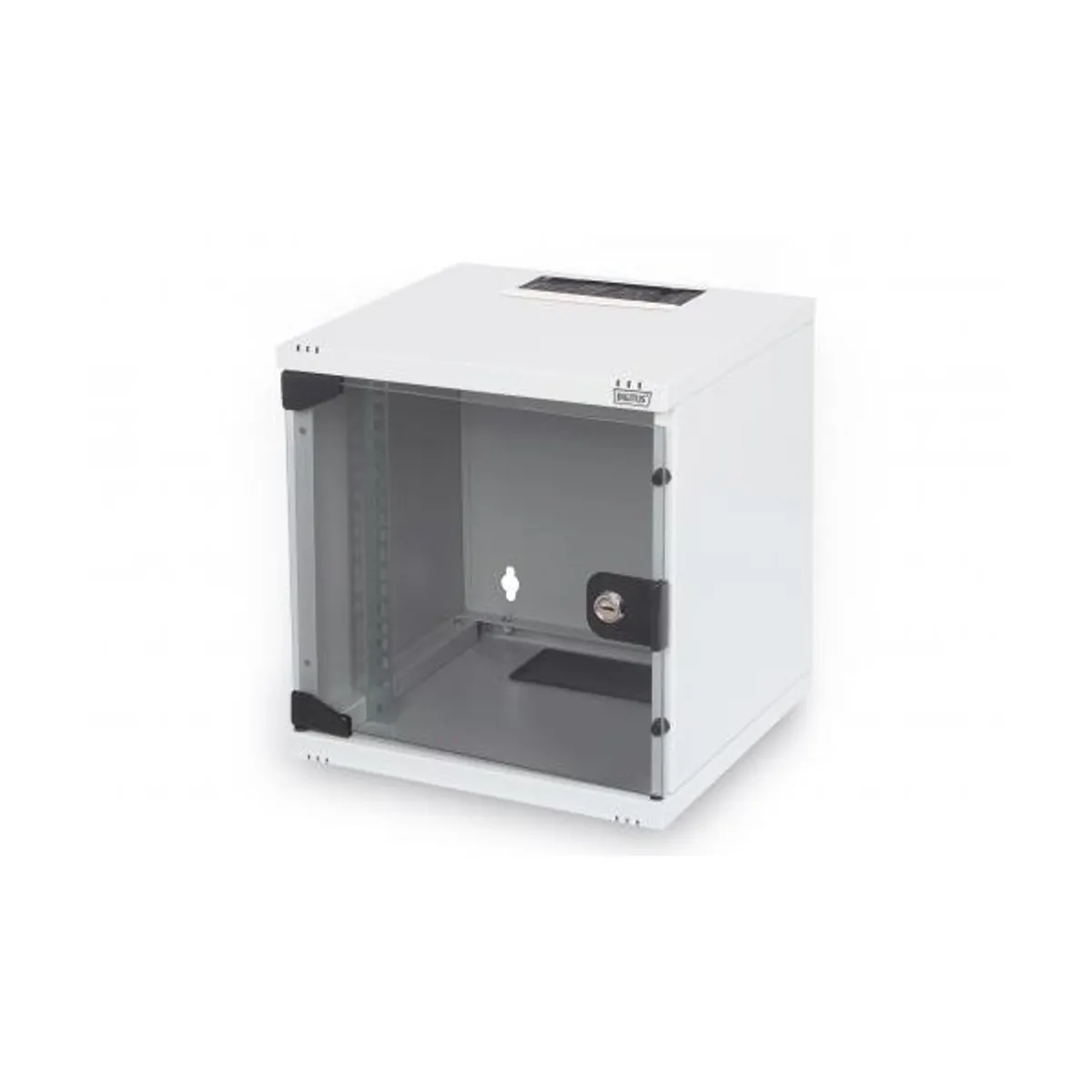 DIGITUS DN-10-05U-1 6U 10" falra szerelhető rackszekrény üvegajtós szürke #1