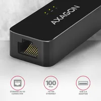 Axagon ADE-XR USB 2.0 Fast Ethernet adapter USB 2.0 A RJ45 5 cm fekete szerelt #2
