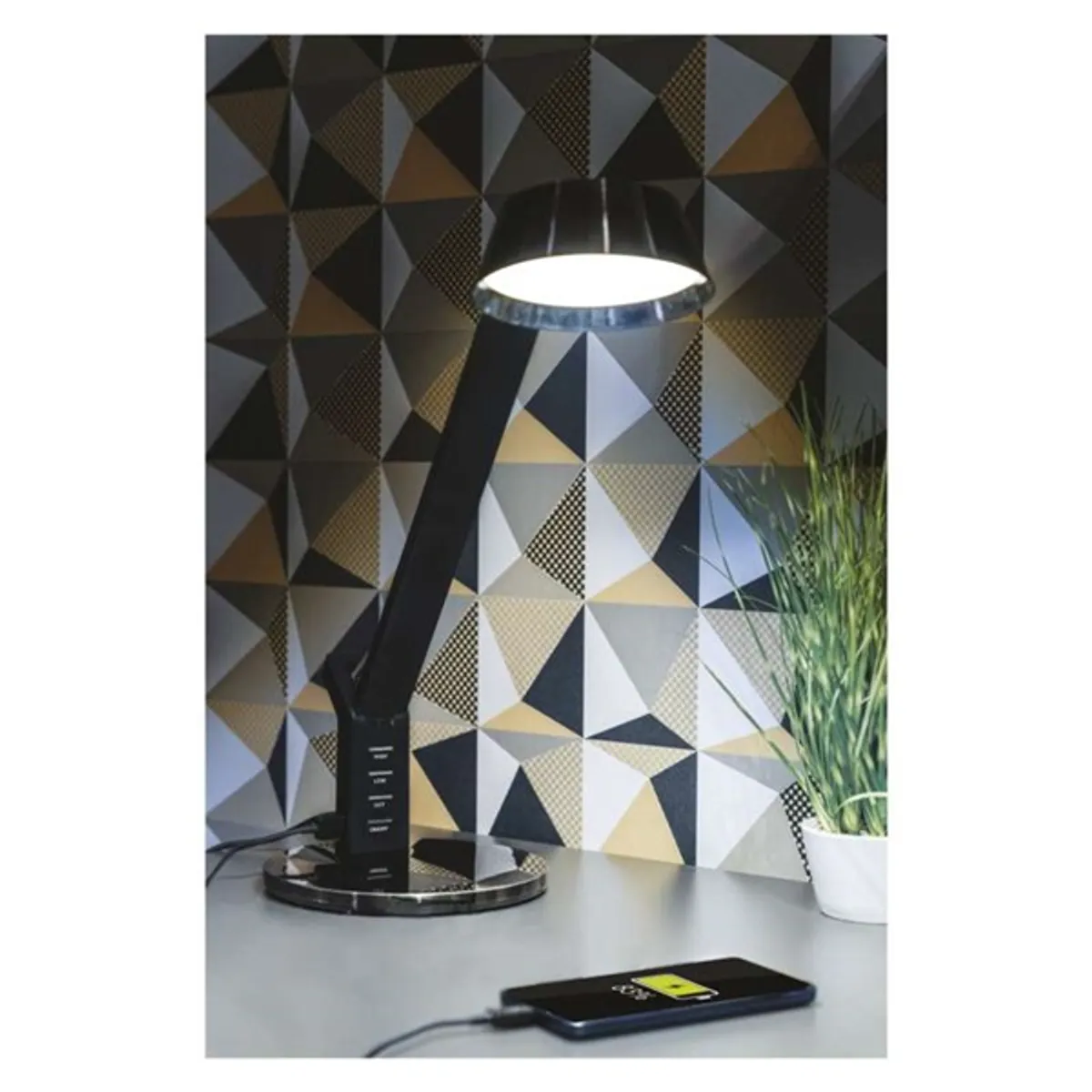 Emos Z7613 Simon LED asztali lámpa fekete 360 lm 3000-6000K #9
