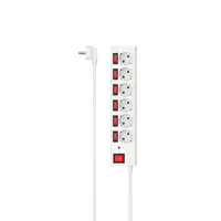 Hama 00223157 hálózati elosztó 6 csatlakozós kapcsolóval 140 cm fehér