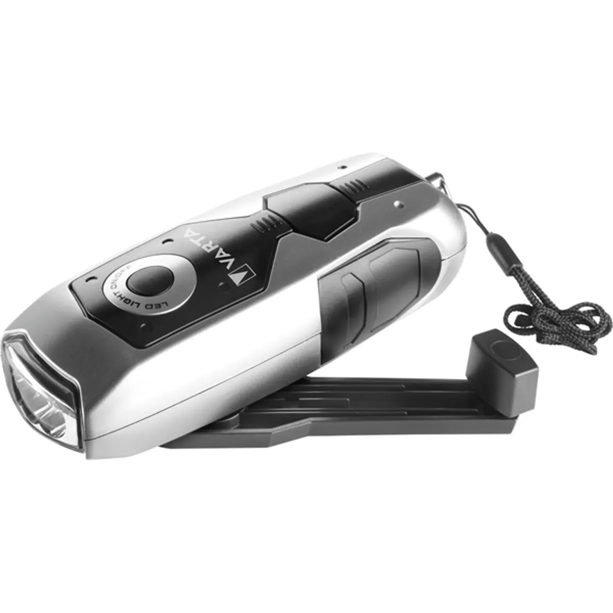 Varta 17680101401 dinamós elemlámpa led integrált fekete #2