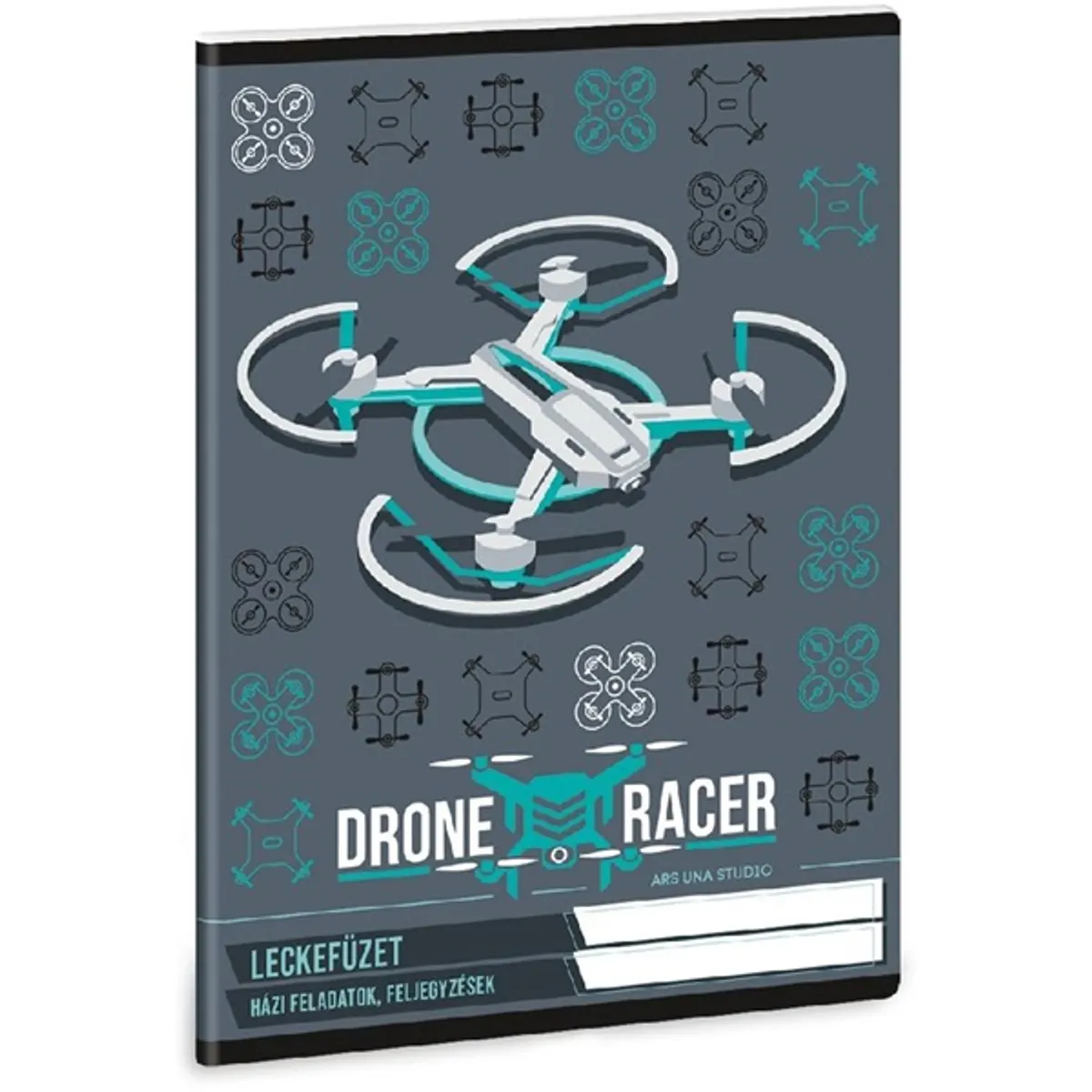 Ars Una 50841318 Drone Racer 5131 A5 leckefüzet 38 lap vonalas karton fedél #2