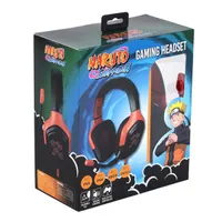 KONIX KX-GH-CLOUD-BK Naruto Akatsuki fejhallgató, vezetékes, 40mm, 3,5 mm jack, fekete-piros, 2 m