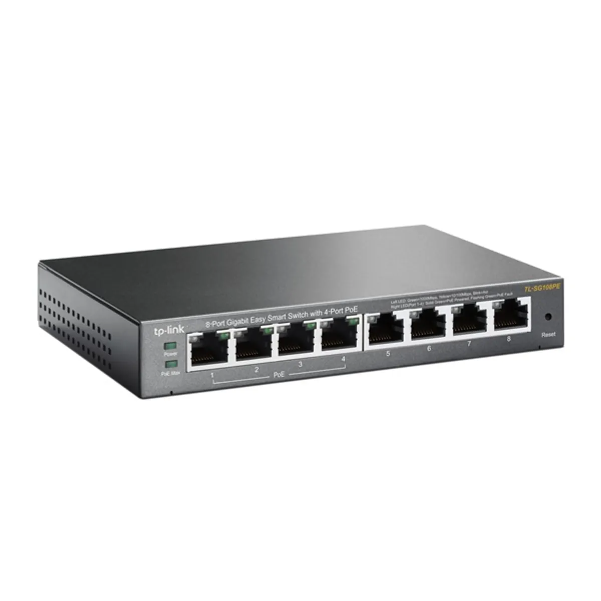TP-LINK TL-SG108PE 8-portos Gigabit Easy Smart Switch 4 PoE portok VLAN 32 #2