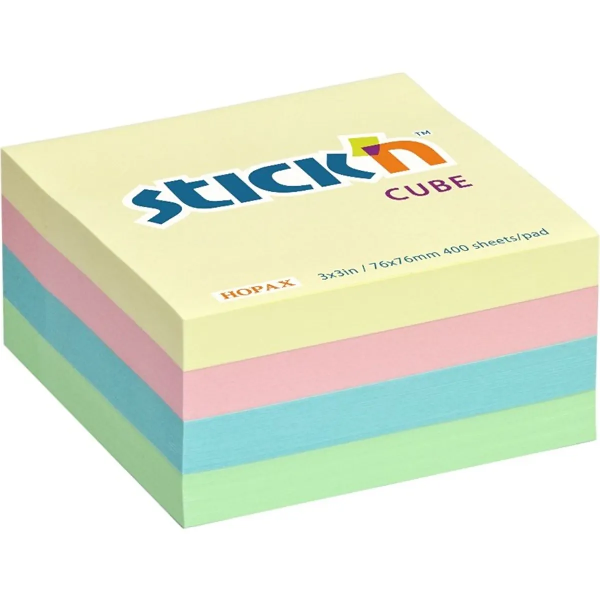 STICK N 21013 Kockatömb 76x76mm 400 lap öntapadós #1