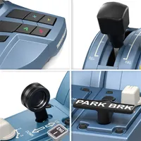 Thrustmaster 4460217 TCA Captain Pack X Airbus Edition Kék, Fekete 21 gombos Vezetékes PC Xbox One Xbox Series oldalsó botkormány és quadrant #7