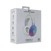White Shark WS GH-2342W Firefly 2.0 fejhallgató fehér 50 mm 20-20000 Hz 20 ohm 117 dB 210 cm USB 3,5 mm balos mikrofon #7