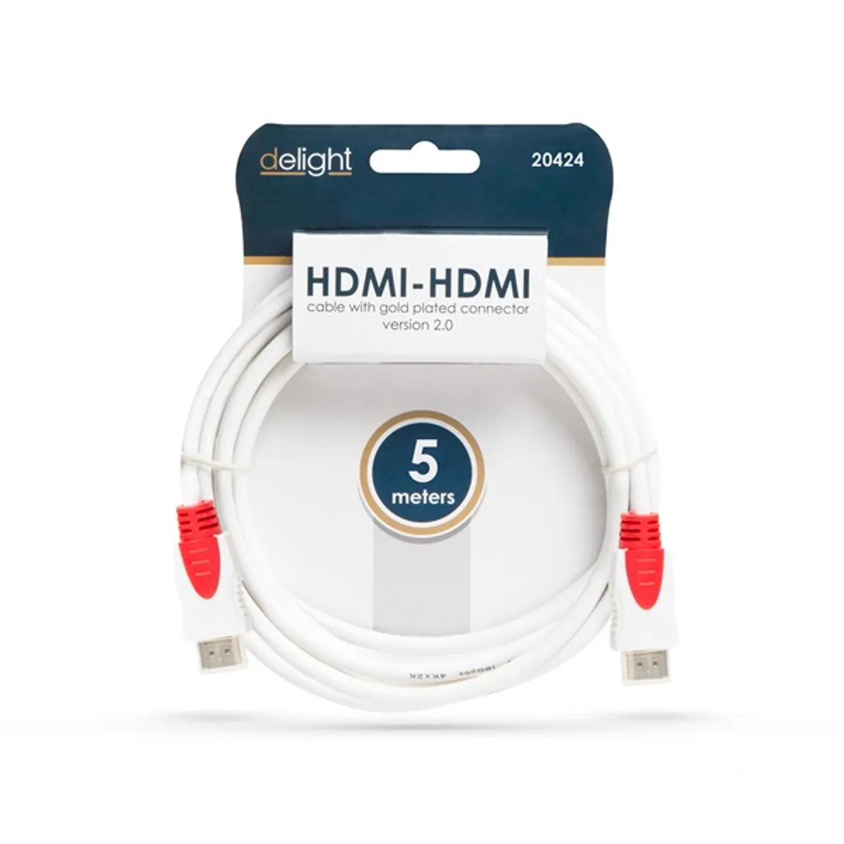 Delight 20424 HDMI-kábel 5 m 2.0 fehér #2