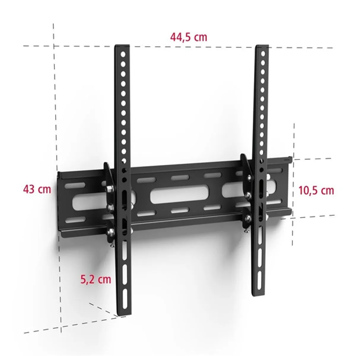 Hama 00220808 FITV 400x400 dönthető falitartó fekete 40 kg 32-75 VESA 50x50-400x400 #2
