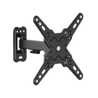 SBOX LCD-221-2 Dönthető, forgatható fali konzol 13"-43" VESA 75x75;200x200 max terhelhetőség 20 kg kábelrendező 1 db billenthető 12° acél fekete