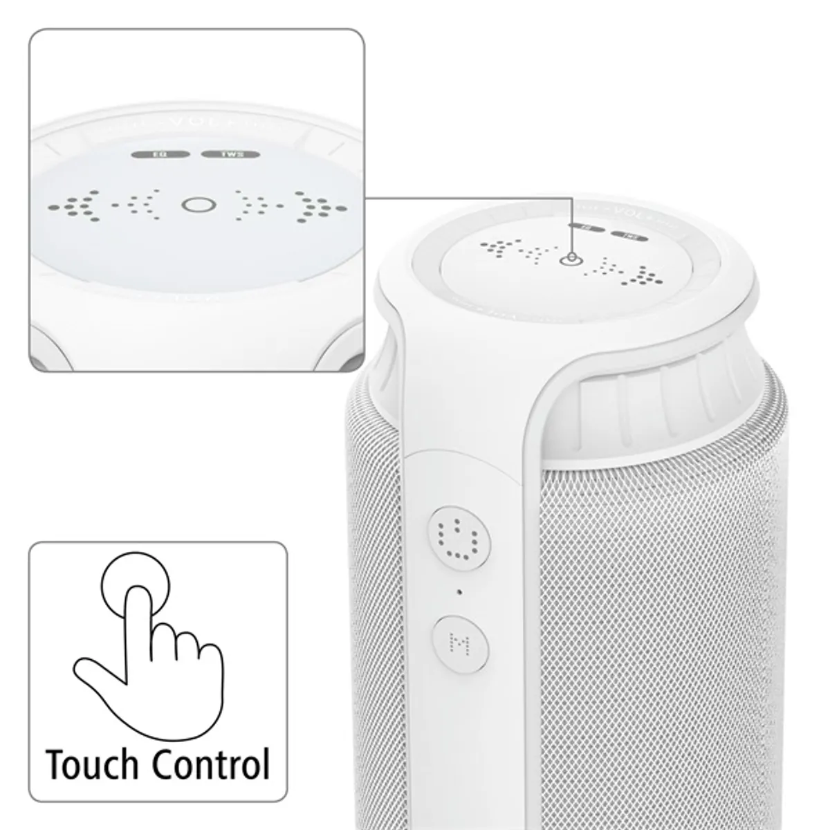 Hama 00188201 Pipe Bluetooth hangszóró 2000 mAh 24 W IPX4 AUX Bluetooth 5.0 12 óra #7