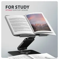 Axagon STND-LRB laptopállvány 360° forgatás, dupla zsanér, kihúzható kar, fekete, 10–17.3" készülékekhez #8