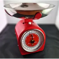 TERRAILLON 25786 Retró stílusú konyhai mérleg Piros Analóg 5,0 kg