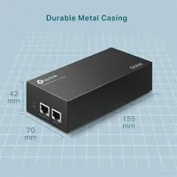 TP-LINK TL-POE170S PoE injektor 60 W 802.3bt at af Gigabit AC bemenet 100-240 V fém ház #6
