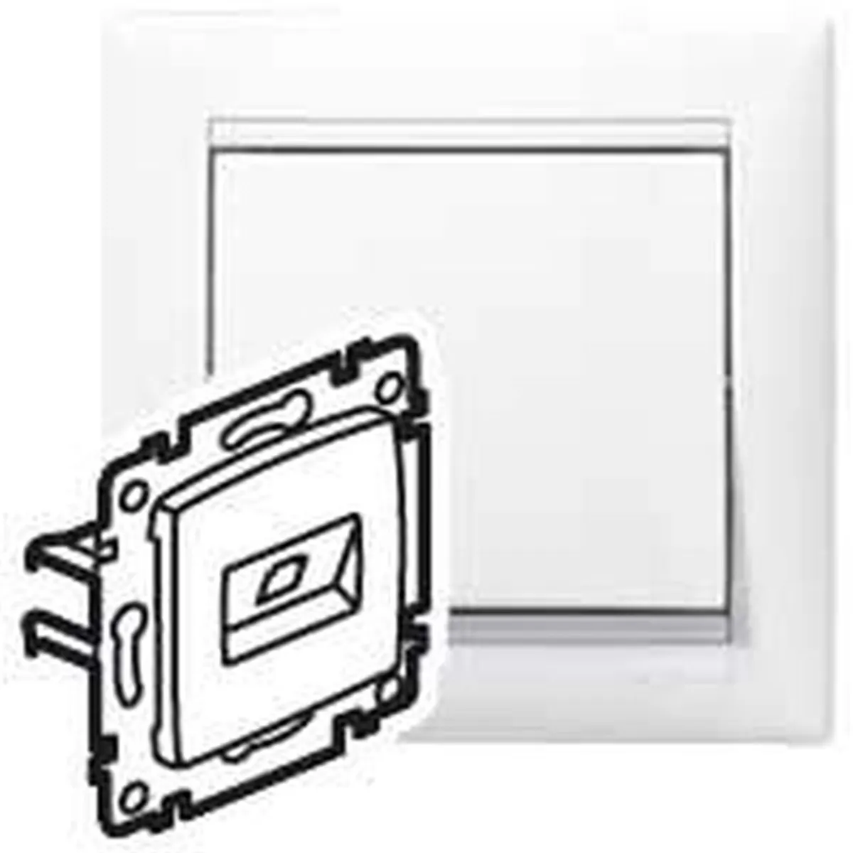 Legrand 774242 Valena life 1xRJ45 Cat6 UTP aljzat fehér #2