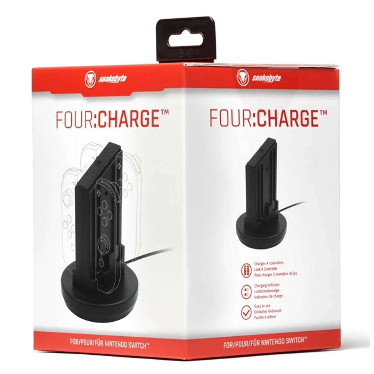 Snakebyte SB911972 FourCharge Switch töltőállomás vezetékes fekete #4