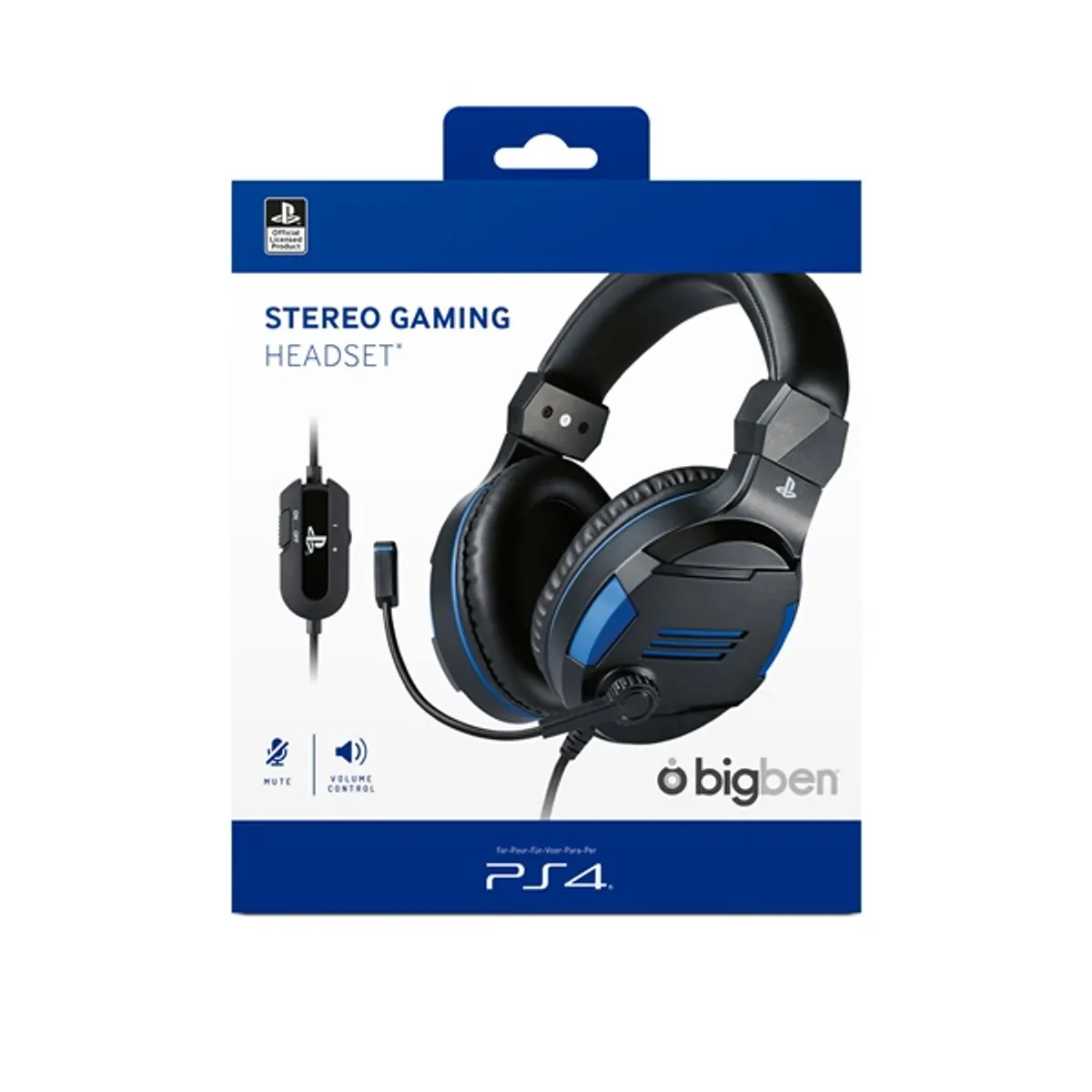 NACON 2805748 V3 fekete 2.0 headset pc mac ps4 ps5 40 mm 20-20000 Hz wired 220 cm 3,5 mm jack balos mikrofon #1