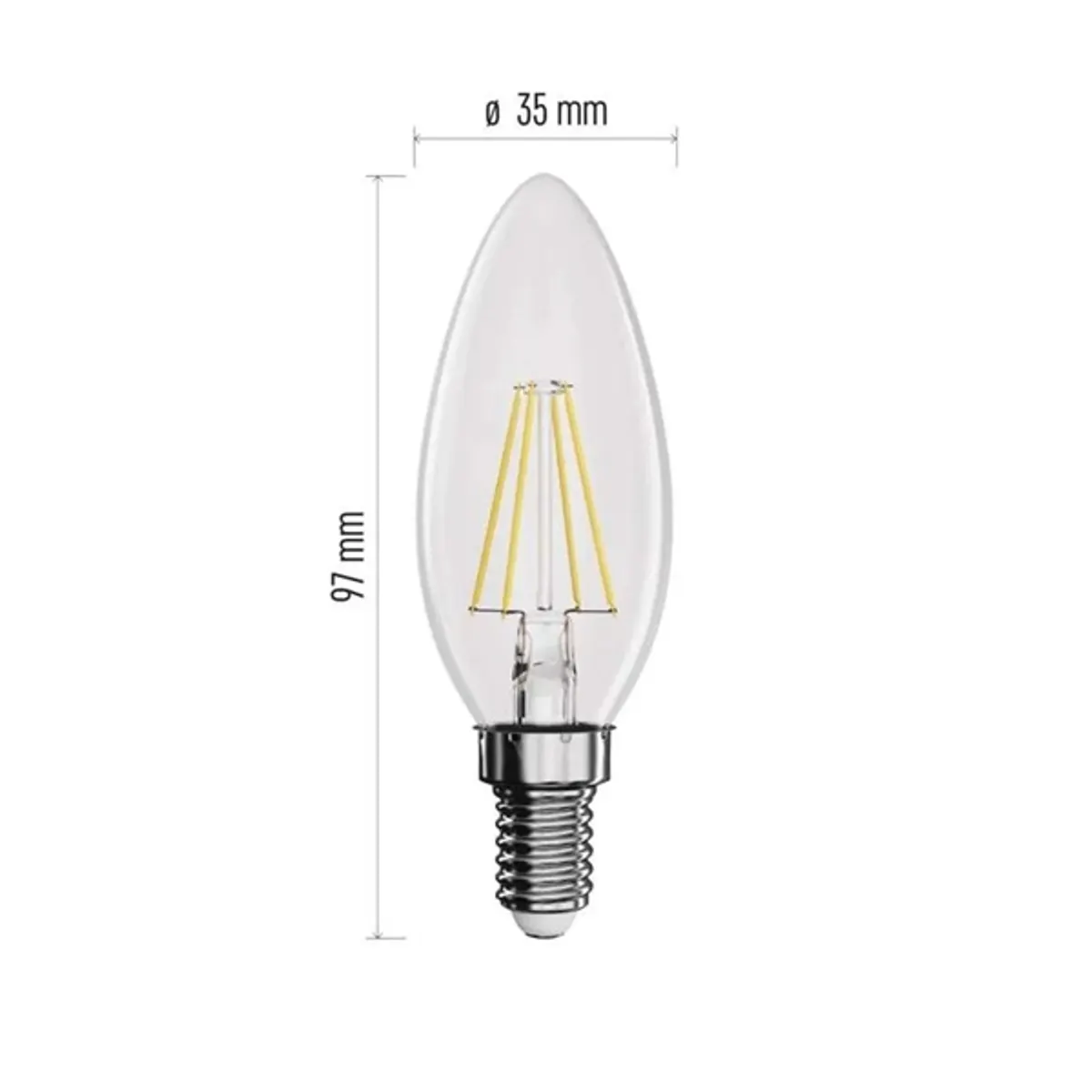 Emos ZF3220 LED izzó E14 3 W 470 lm 2700 K meleg fehér #2