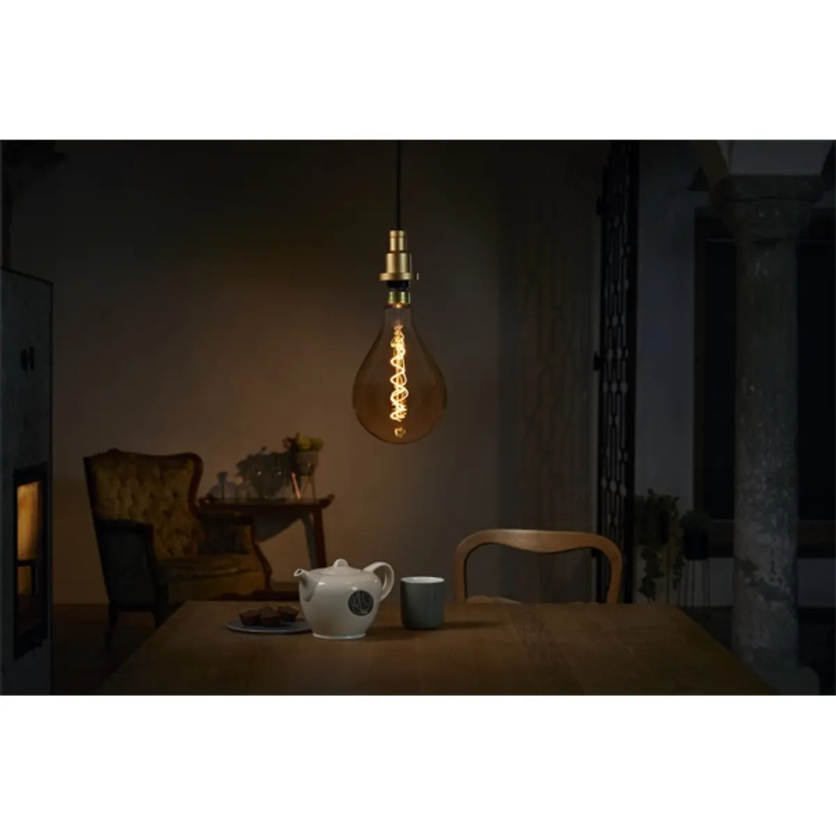 LEDVANCE 4058075091993 Vintage LED körte E27 5W 300 lm 2000K Filament Meleg fehér #5