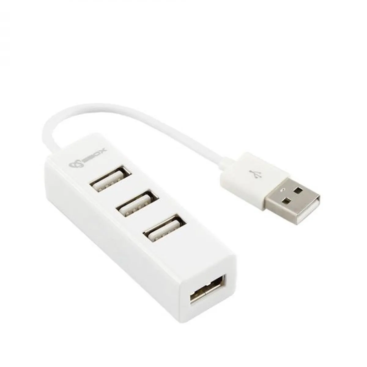 SBOX SBOX H-204W H-204W 4 portos fehér USB hub táp nélküli USB 1.1 és 2.0 kompatibilis 480 Mbps #1