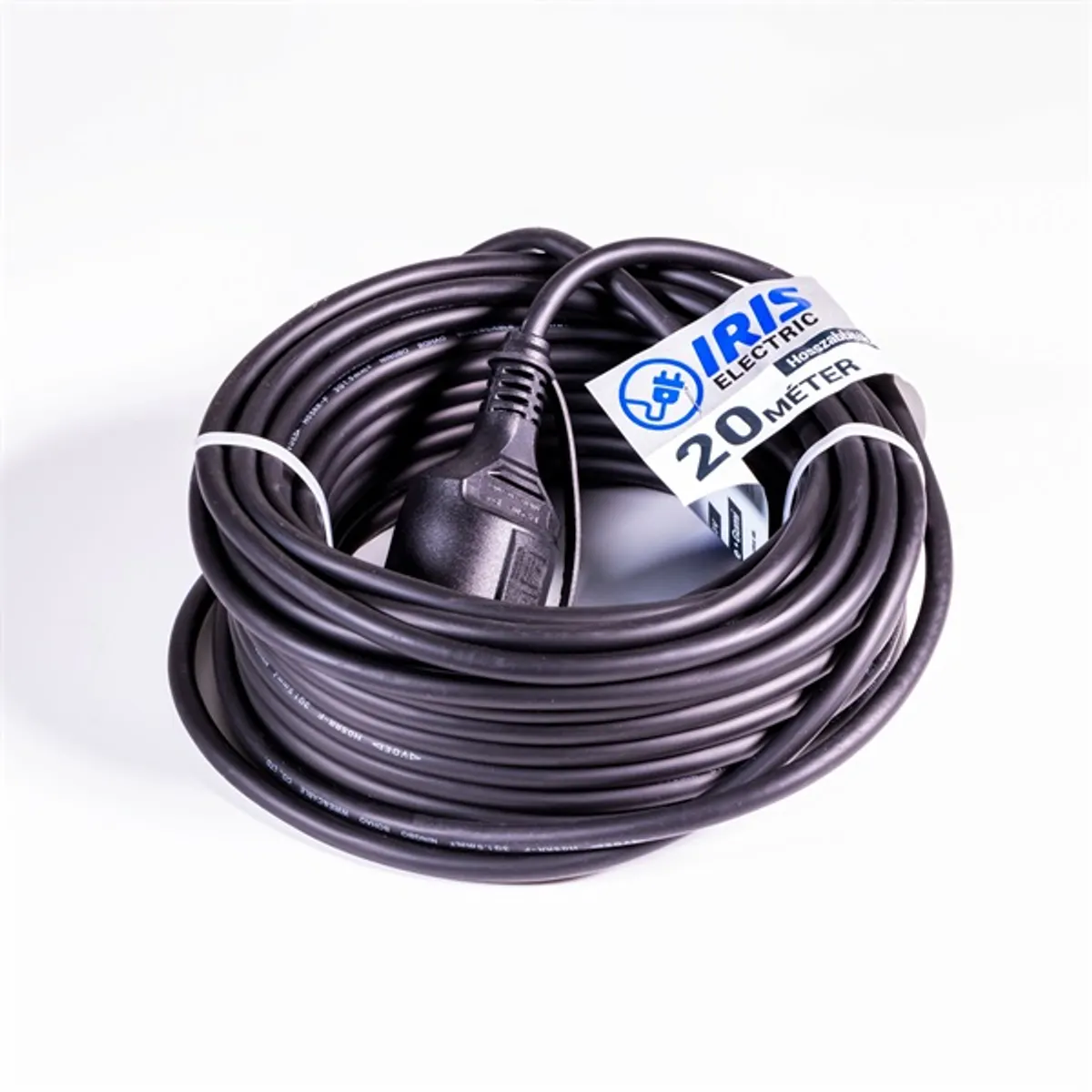 IRIS Electric IEEC-20M-16A/250V kültéri hosszabbító 20 m Schuko IP44 H05RR-F 3x1.5 mm2 fekete #1