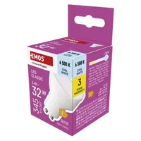 Emos ZQ8E14 LED Izzó E14 4W 470 lm meleg fehér 30000 óra #2