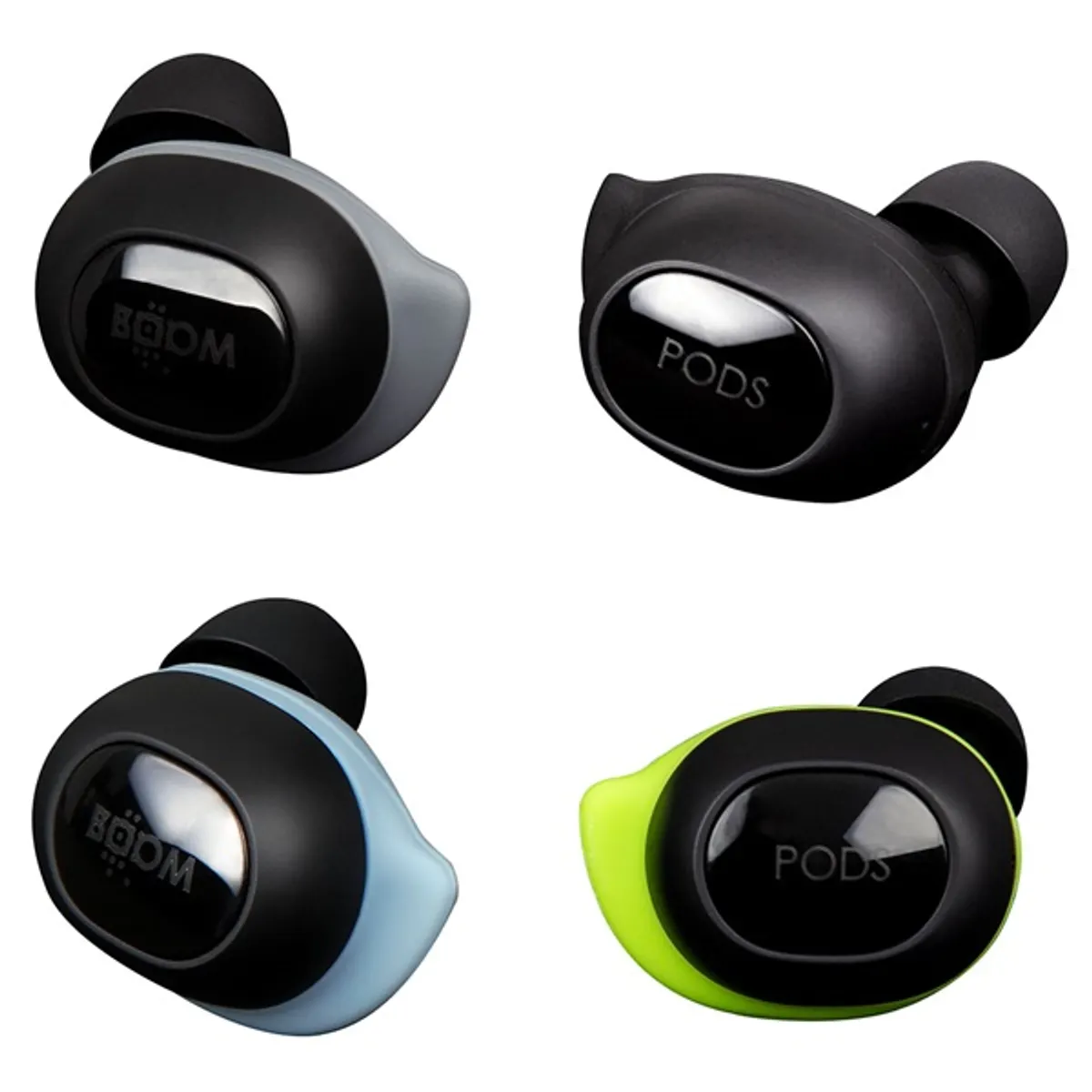 Boompods BGSBLK Boombuds GS fekete True Wireless fülhallgató IPX5 Bluetooth USB-C USB Micro 4,5 óra üzemidő 1,5 óra töltés zajszűrős mikrofonnal #3