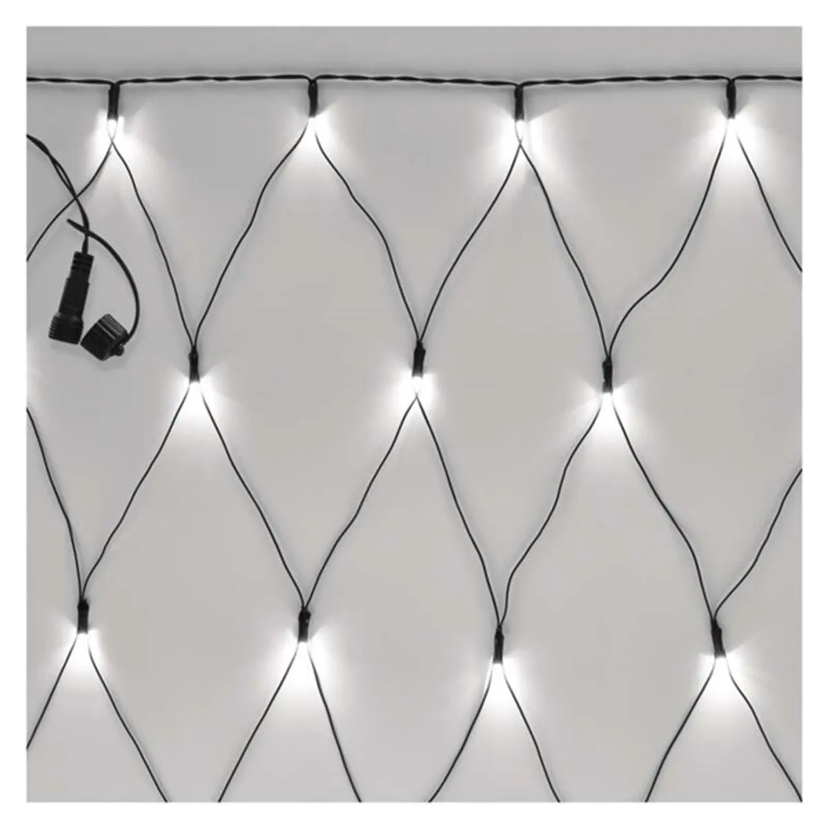 EMOS D1DC01 Fényfüzér háló 2x1,5 m 160 LED IP44 hideg fehér kültéri és beltéri #3