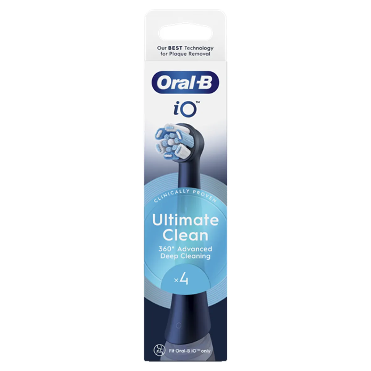 Oral-B 10PO010457 iO Ultimate Clean fekete pótfej 4 db-os #1